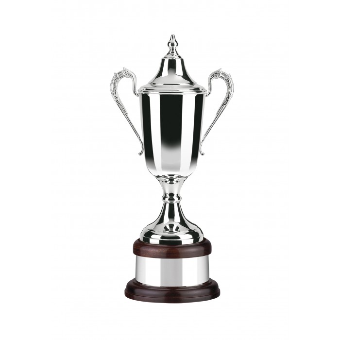 NICKEL PLATED TRADITIONAL TROPHY CUP - 3 SIZES